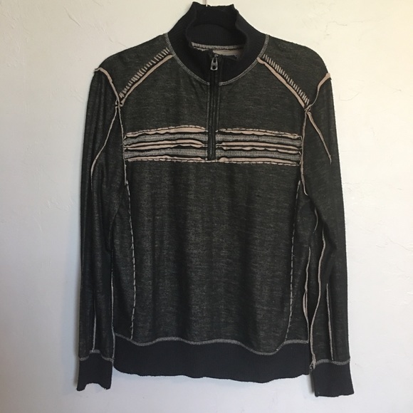 Buckle Other - Buckle Black Slim Fit Distressed Sweater